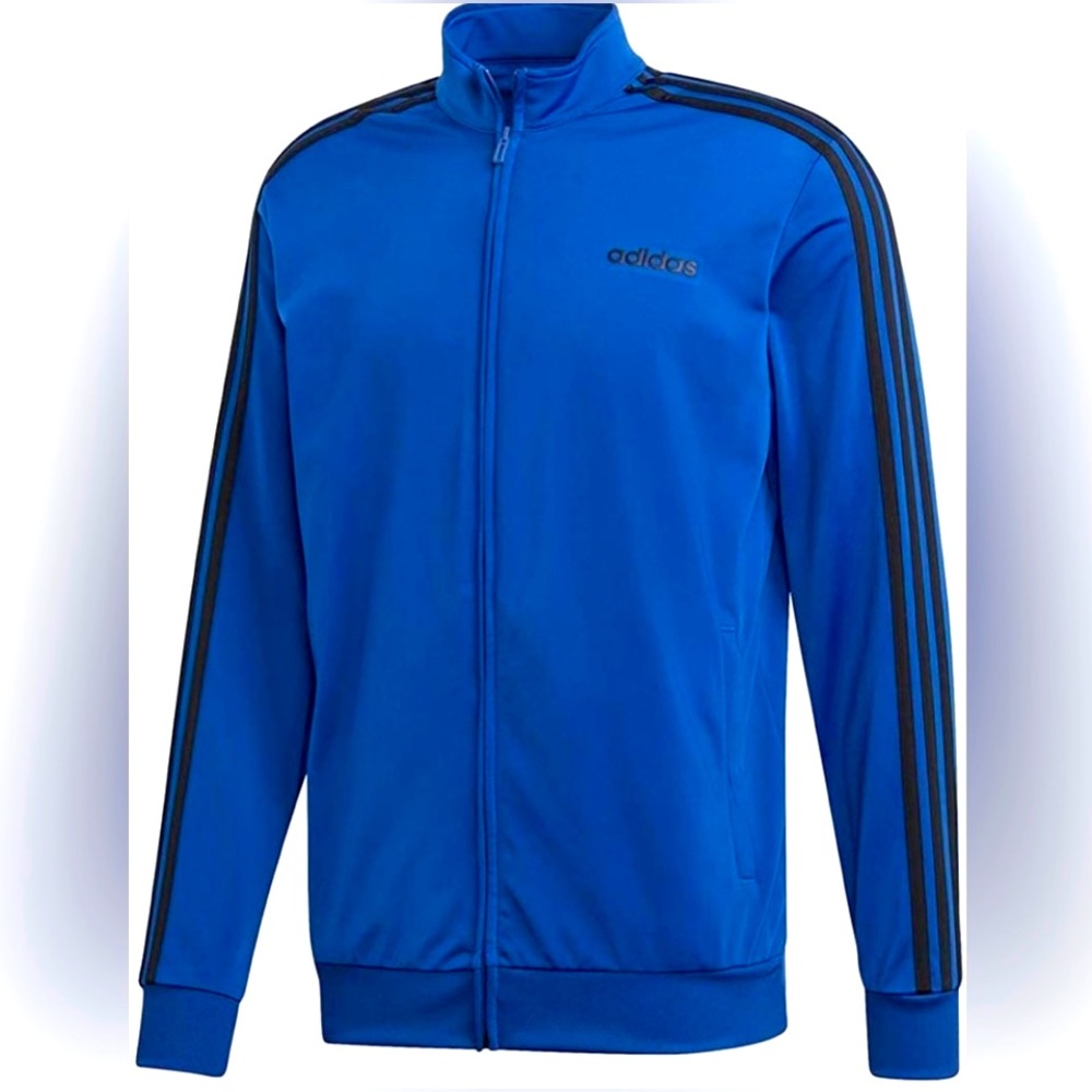 Adidas Men's Essentials 3-stripes Tricot Track Jacket, Collegiate
Royal/Blue